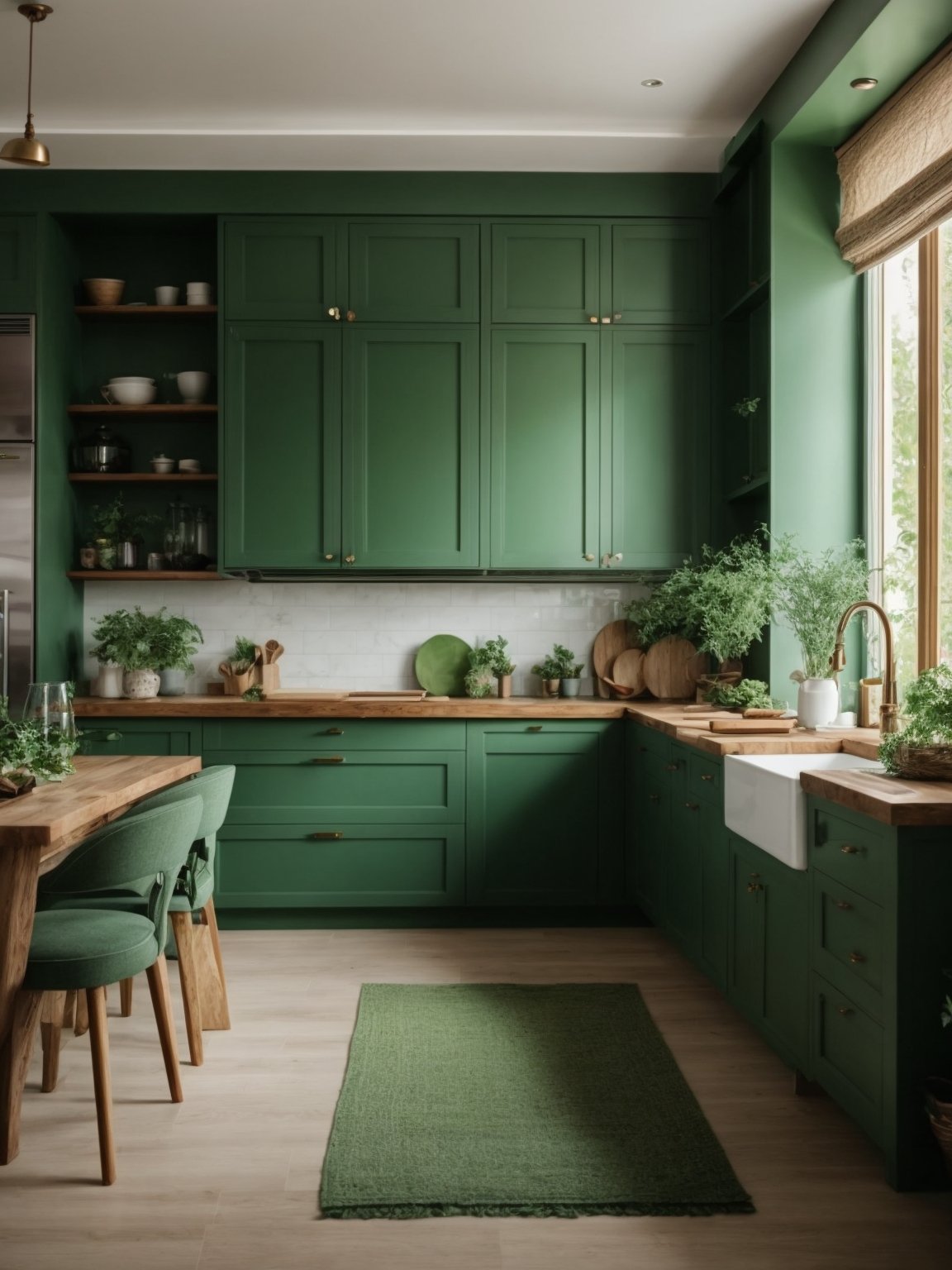 best_green_for_kitchen_cabinets