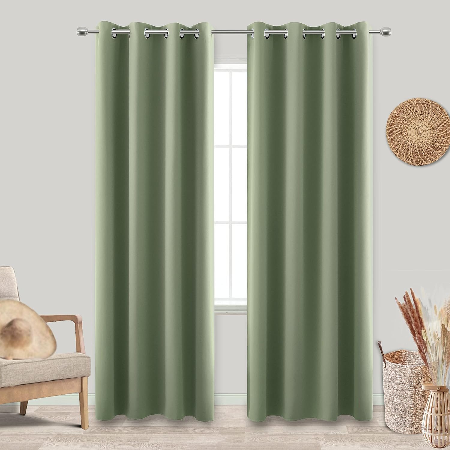 Sage Green Curtain